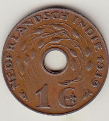Ned. Indië - 1 cent 1939 ZF/P - KM#317 beschikbaar voor biedingen
