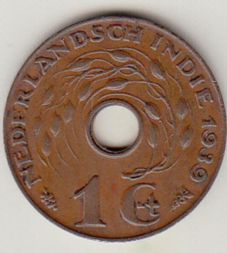 Ned. Indië - 1 cent 1939 ZF/P - KM#317, Postzegels en Munten, Munten | Nederland, 1 cent, Koningin Wilhelmina, Verzenden
