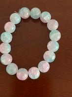 Prachtige blauwroze en roze armband, Ophalen of Verzenden, Nieuw, Roze, Kunststof of Plastic