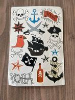 Stoere plak tatoeages thema piraten, Ophalen of Verzenden, Nieuw, Meerdere plaatjes