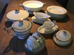 Vintage Porseleinen Servies met Zilveren Details, Antiek en Kunst, Ophalen of Verzenden