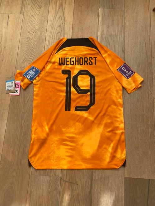 Nederland Thuisshirt 2022 – Weghorst #19 – Maat M, Sport en Fitness, Voetbal, Nieuw, Shirt, Maat M, Ophalen of Verzenden