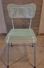 Bureaustoel glas, Ophalen, Gebruikt, Blauw, Eén