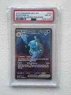2023 pokemon #200 Blastoise ex PSA 8, Ophalen of Verzenden, Nieuw, Losse kaart, Foil