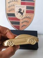 Porsche cayman gold presse-papier aluminium   Schaal 1:43, Hobby en Vrije tijd, Modelauto's | 1:43, Nieuw, Overige merken, Ophalen of Verzenden