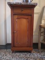 Nachtkast brocante antiek rose marmer, Antiek en Kunst, Ophalen