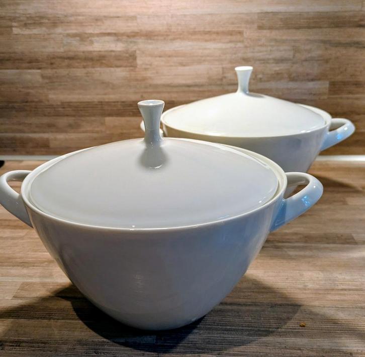 2 Arzberg Serveerschalen/Dekschalen - Retro Bone China, Huis en Inrichting, Keuken | Servies, Zo goed als nieuw, Schaal of Schalen