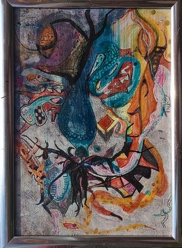Abstracte Tekening van T. Kos beschikbaar voor biedingen