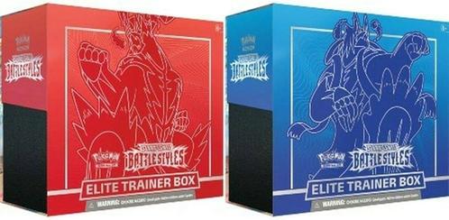 Pokemon Battle Styles Elite trainer box ETB - Goedkoopste!!, Hobby en Vrije tijd, Verzamelkaartspellen | Pokémon, Nieuw, Boosterbox