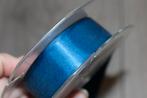 Satijn lint - Donker blauw col.210 - 22mm #2057, Ophalen of Verzenden, Nieuw, Lint, Band of Elastiek