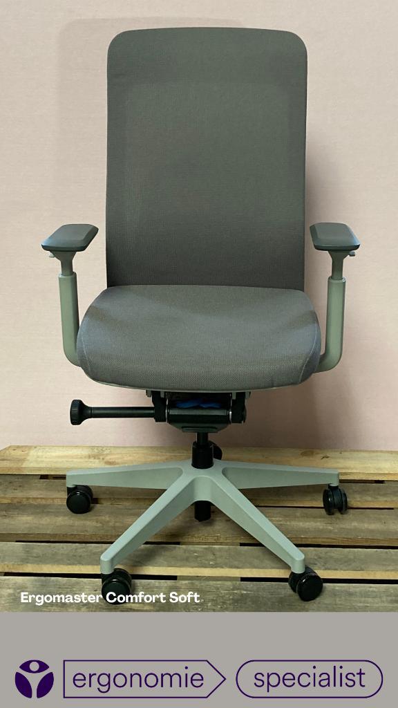 bureaustoel Ergomaster Comfort Soft, Huis en Inrichting, Bureaustoelen, Nieuw, Bureaustoel, Grijs, Ergonomisch, Ophalen