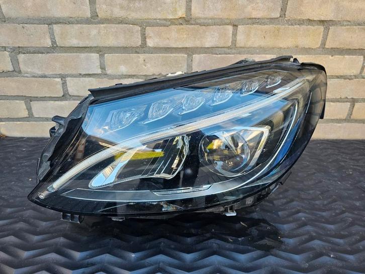 Linker LED High Perf koplamp W205 C Klasse A2058200561 compl, Auto-onderdelen, Verlichting, Mercedes-Benz, Gebruikt, Ophalen of Verzenden