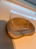 Zilvere Feest Ketting met Strass, Ophalen of Verzenden, Nieuw, Zilver, Met strass