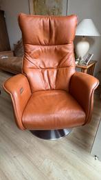 relaxfauteuil leder NU IN PRIJS VERLAAGD, Ophalen, Gebruikt, Minder dan 75 cm, 50 tot 75 cm