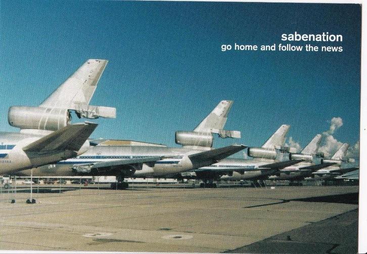 Sabena / Sabenation go home en follow the news 2004, Verzamelen, Luchtvaart en Vliegtuigspotten, Nieuw, Kaart, Foto of Prent, Verzenden