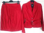 Jasje + rok van Mart Visser maat 38, rood, Maat 38/40 (M), Kostuum of Pak, Mart Visser, Ophalen of Verzenden