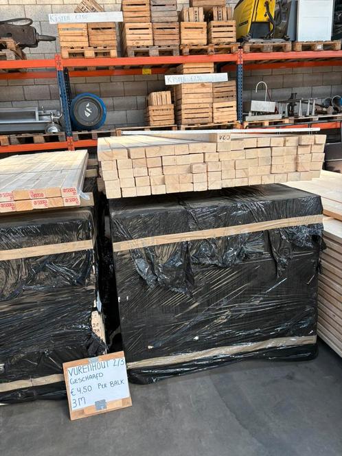 UITVERKOOP 2/3 VURENHOUT, Tuin en Terras, Palen, Balken en Planken, Nieuw, Balken, 250 cm of meer, Ophalen