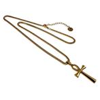 3,5 x 1,6cm Ankh Kruis Kettingset Unisex Verguld RVS Gourmet, Overige materialen, Verstelbaar, Birgitta-Gracht 33, 6465 EL Kerkrade, Nederland