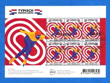 NVPH V 4001 Typisch Nederlands - schaatsen (gestempeld)    beschikbaar voor biedingen