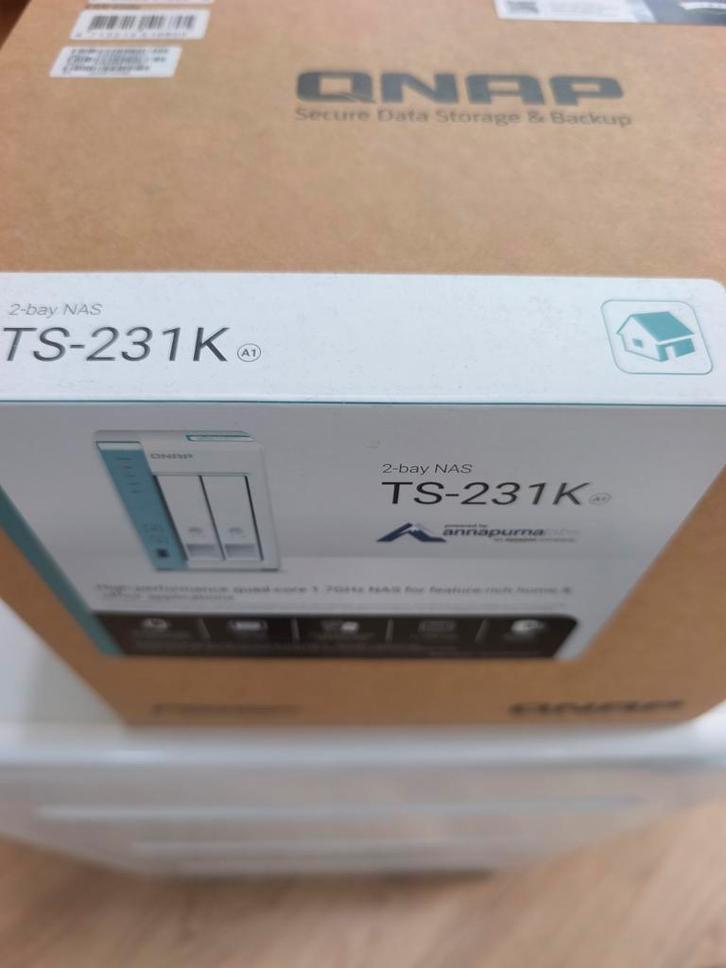 QNAP TS-231K NAS - 2-Bay Netwerkopslag, Computers en Software, NAS, Nieuw, Ophalen of Verzenden