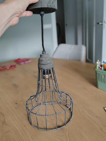 Light & living hanglamp betonlook grijs Babette beschikbaar voor biedingen
