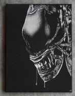 Alien Picture handgesneden in plaatstaal... Metaal, Antiek en Kunst, Verzenden
