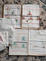 Vintage baby beddengoed, lakens in orginele verpakking, Ophalen of Verzenden, Zo goed als nieuw, Ledikant
