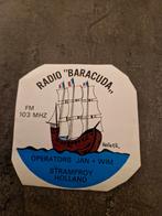 3406 Radio Baracuda Sticker, Verzamelen, Ophalen of Verzenden, Gebruikt