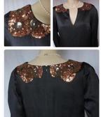 Nieuw Jurk Monsoon 38-M zwart bronze + schouder steentjes, Maat 38/40 (M), Zwart, Nieuw, Ophalen of Verzenden