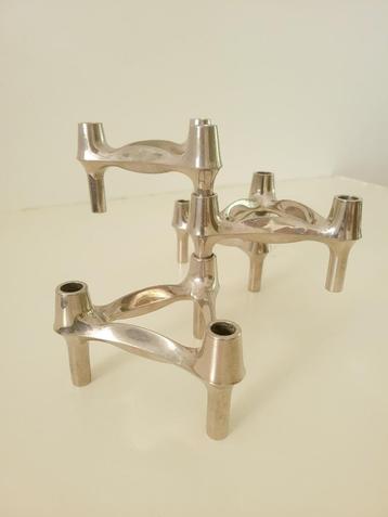 Vintage modulaire kandelaar van Fritz Nagel & Ceasar Stoffi  beschikbaar voor biedingen