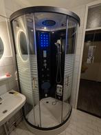 Stoomcabine Niro 100X100X220 zwart/wit, Ophalen, Zo goed als nieuw, Met douche