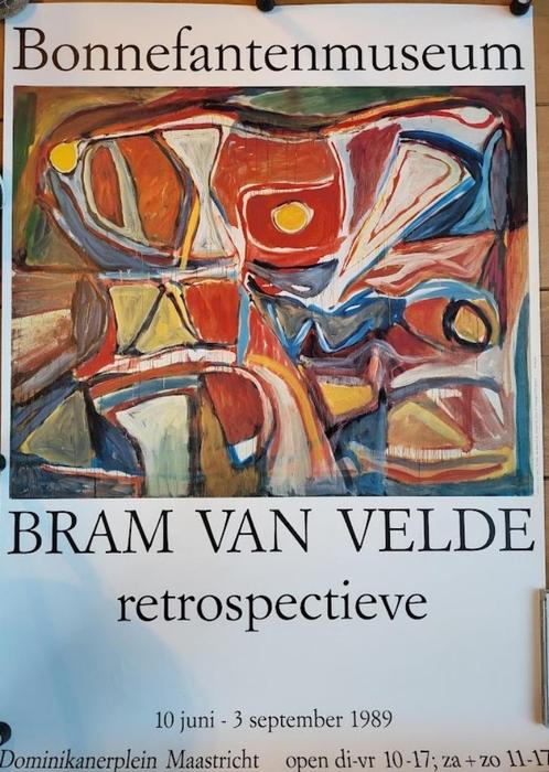 Poster Bram Van de Velden (mid century style), Verzamelen, Posters, Zo goed als nieuw, Overige onderwerpen, A1 t/m A3, Rechthoekig Staand