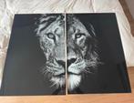 2-delige Leeuw – Luxe Wanddecoratie, Huis en Inrichting, Woonaccessoires | Wanddecoraties, Ophalen of Verzenden
