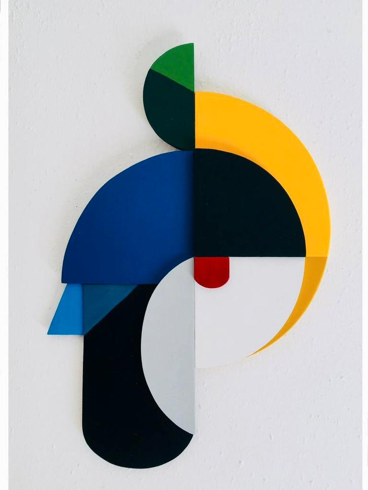 Wandsculptuur “Vogel”, Antiek en Kunst, Kunst | Beelden en Houtsnijwerken, Ophalen of Verzenden