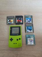 Gameboy Color + Games + Tas, Ophalen of Verzenden, Gebruikt, Game Boy Color, Met beschermhoes of tas