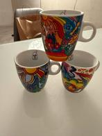 Leuke set van 3 kleurrijke bekers, Keramiek, Ophalen of Verzenden, Zo goed als nieuw, Overige stijlen