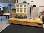 Lange zware kast/ dressoir op wielen, Gebruikt, Geen, Eikenhout, 200 cm of meer