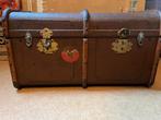 Hutkoffer 82x52 45cm hoog, Ophalen, Overige materialen, Gebruikt, 50 tot 100 cm