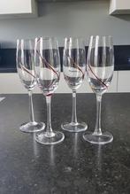 Champagneglazen, 4 stuks, Ophalen, Glas of Glazen, Overige stijlen, Glas