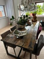 Eetkamertafel met stoelen, Huis en Inrichting, Tafels | Eettafels, Ophalen of Verzenden, Rechthoekig, 200 cm of meer, 100 tot 150 cm