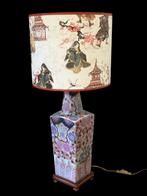 Famille rose chinese vaas lamp, Antiek en Kunst, Antiek | Lampen, Ophalen of Verzenden