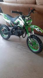 Mini crossmotor - Groen/Wit, 0 versnellingen, Zo goed als nieuw, 50 cc, Ophalen