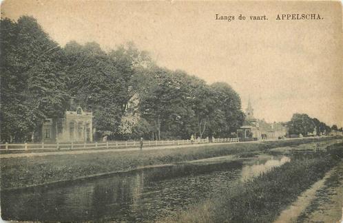 (388-299-037) Appelscha langs de vaart, Verzamelen, Ansichtkaarten | Nederland, Friesland, Ophalen of Verzenden