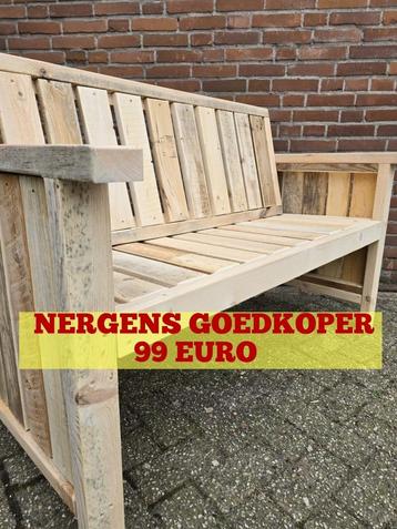 ✅Uniek sloophouten tuinbank – Stoer & sfeervol tuinset!  beschikbaar voor biedingen