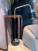 Gouden tafellamp/bureaulamp met Zwarte Kap, Ophalen of Verzenden, Gebruikt, Metaal, Minder dan 100 cm