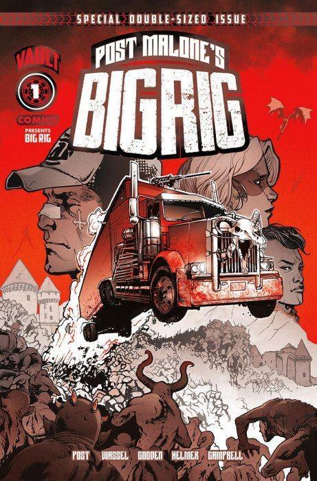 Post Malone's Big Rig #1 t/m #4 compleet (2025) Vault Comics, Boeken, Strips | Comics, Nieuw, Complete serie of reeks, Amerika