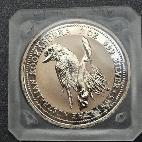 2 ounce kookaburra 1995, Postzegels en Munten, Edelmetalen en Baren, Zilver, Ophalen of Verzenden