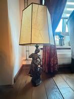 Bronzen Beeld Lamp met Kap, Huis en Inrichting, Ophalen, Gebruikt, Metaal, Minder dan 100 cm