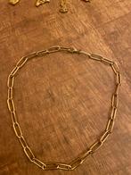 Gouden Ketting met paperclipschakels, Ophalen of Verzenden, Zo goed als nieuw, Goud