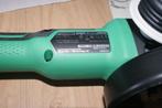 haakse slijper hikoki typeg1813da  18 volt, Doe-het-zelf en Verbouw, Gereedschap | Slijpmachines, Ophalen of Verzenden, Nieuw